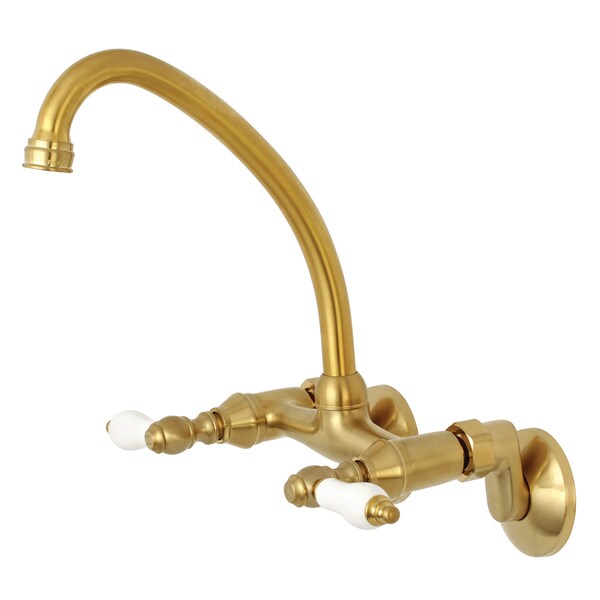 KS514SB 2-Handle Wall Mount Kitchen Faucet